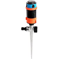 Aspersor de Riego Cesped Sectorial 30°-360° Circular GRÜNTEK. Con 4 boquillas rociadores y punta de metal